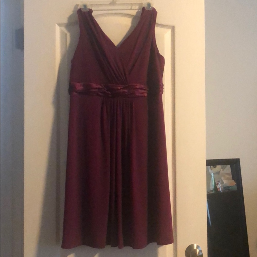 Bridesmaid dress- dark pink/mauve